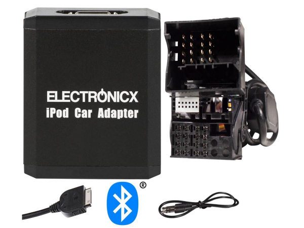 Adapter Bluetooth AUX iPhone iPad iPod für BMW Mini Land Rover Flachpin