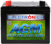 Electronicx u1(9) agm 30ah 330a battery lawn tractor...