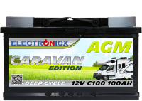 Electronicx Caravan Edition Batterie AGM 100 AH 12V...