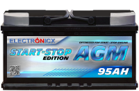 Electronicx agm car battery starter battery start-stop 95...