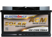 Solarbatterie 12V 110AH Electronicx Solar Edition AGM...