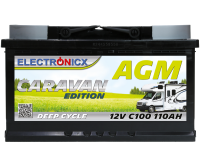 Electronicx Caravan edition battery agm 110 ah 12v...