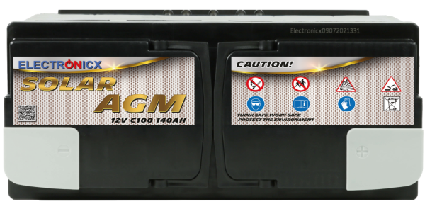 Solar battery 12v 140ah Electronicx solar edition agm battery solar battery supply battery power storage photovoltaic camping solar system garden..