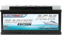 agm battery 140ah Electronicx marine edition boat ship...