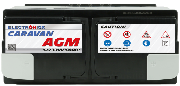Electronicx Caravan Edition v2 battery agm 140 ah 12v motorhome boat supply