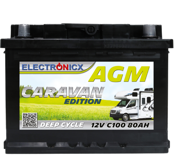 Electronicx Caravan Edition Batterie AGM 80 AH 12V Wohnmobil Boot Versorgung…
