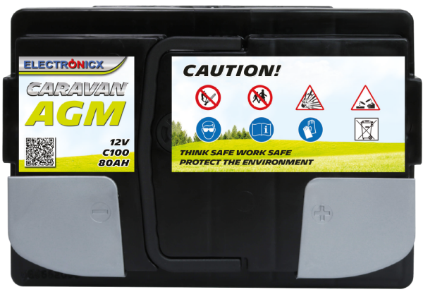 Electronicx Caravan Edition Batterie AGM 80 AH 12V Wohnmobil Boot Versorgung…