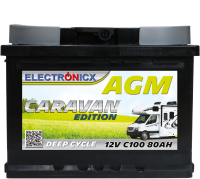 Electronicx Caravan Edition Batterie AGM 80 AH 12V...