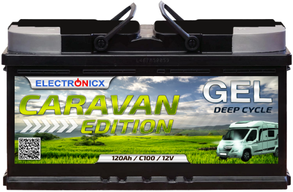 Electronicx Caravan Edition Gel Batterie 120 AH 12V Wohnmobil Boot Versorgung