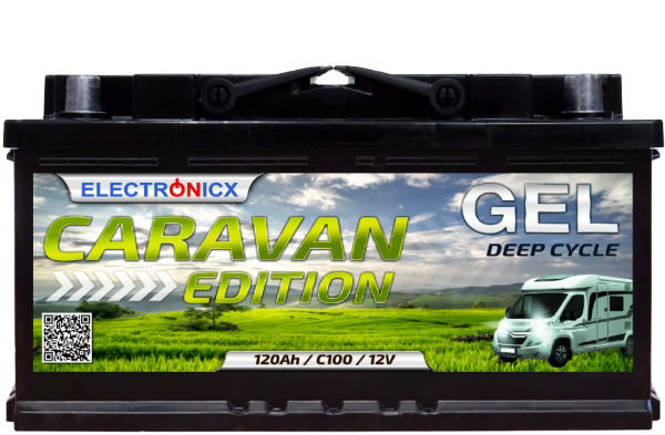 Electronicx Caravan Edition Gel Batterie 120 AH 12V Wohnmobil Boot Versorgung