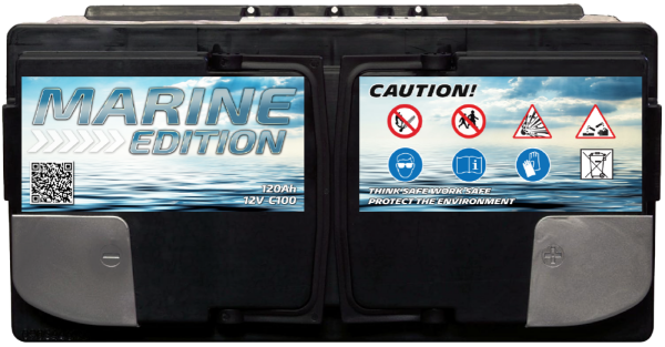 Electronicx Marine Edition Gel Batterie 120 AH 12V Boot Schiff Versorgungsbatterie