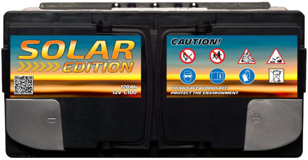 Electronicx Solar Edition Gel Batterie 120 AH 12V Solar Versorgung Solarbatterie