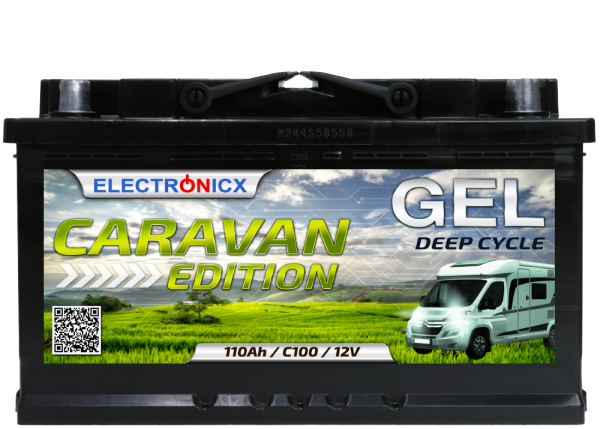 Electronicx Caravan Edition Gel Batterie 110 AH 12V Wohnmobil Boot Versorgung