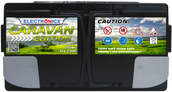 Electronicx Caravan Edition Gel Batterie 110 AH 12V Wohnmobil Boot Versorgung