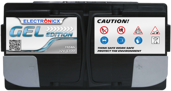 Electronicx Edition Gel Batterie 110 AH 12V Wohnmobil Boot Versorgung