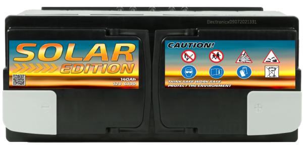 Solarbatterie 12V 140AH Electronicx Solar Edition GEL Batterie Solar Akku Versorgungsbatterie stromspeicher photovoltaik Camping Solaranlage Gartenhaus…