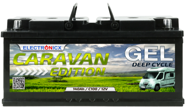Electronicx Caravan Edition Gel Battery 140 ah 12v Motorhome Boat Supply