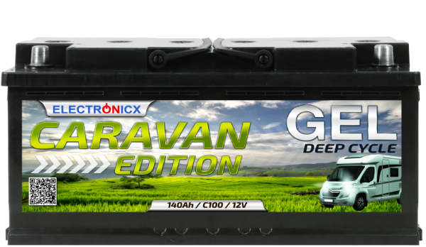Electronicx Caravan Edition Gel Battery 140 ah 12v Motorhome Boat Supply