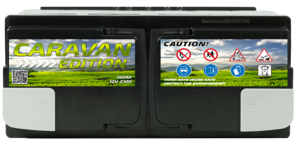 Electronicx Caravan Edition Gel Battery 140 ah 12v Motorhome Boat Supply