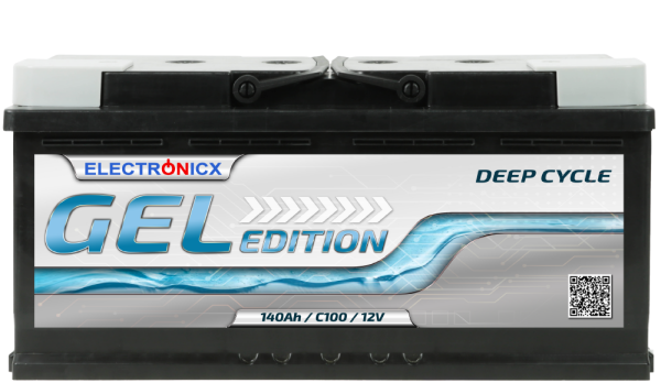 Electronicx Edition gel battery 140 ah 12v motorhome boat supply
