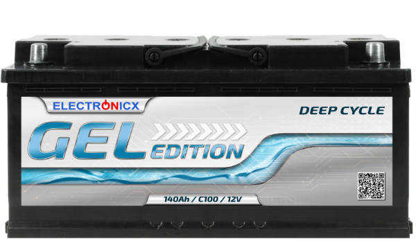 Electronicx Edition gel battery 140 ah 12v motorhome boat supply