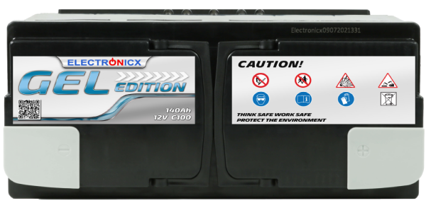 Electronicx Edition gel battery 140 ah 12v motorhome boat supply