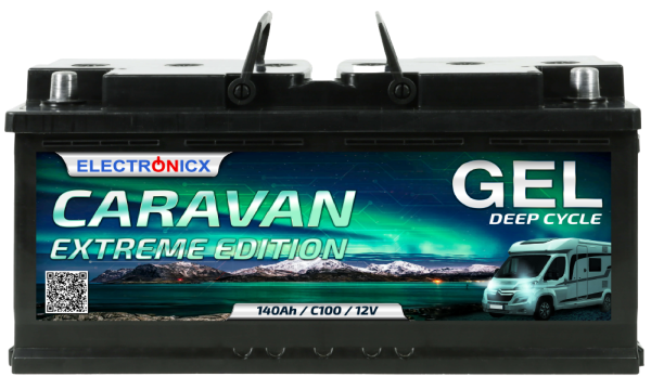 Electronicx Caravan extreme Edition Gel Battery 140 ah 12v Motorhome Boat Supply