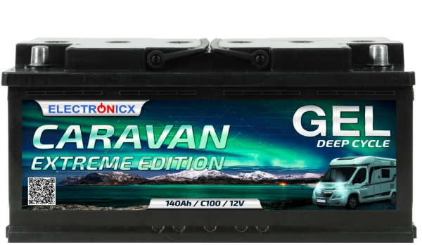 Electronicx Caravan extreme Edition Gel Battery 140 ah 12v Motorhome Boat Supply