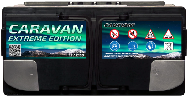 Electronicx Caravan EXTREME Edition Gel Batterie 120 AH 12V Wohnmobil Boot Versorgung