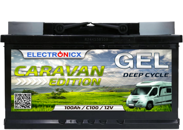 Electronicx Caravan Edition gel battery 100 ah 12v motorhome boat supply