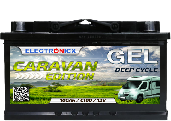 Electronicx Caravan Edition GEL Batterie 100 AH 12V Wohnmobil Boot Versorgung