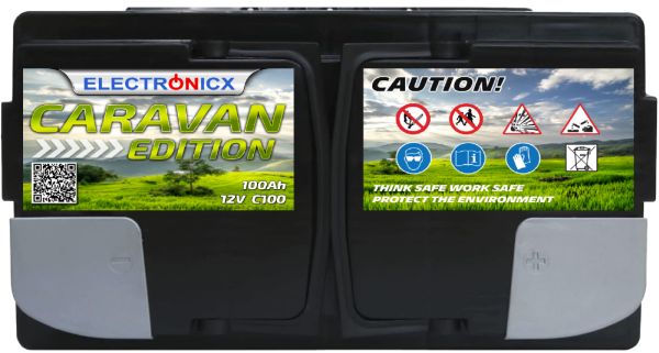 Electronicx Caravan Edition GEL Batterie 100 AH 12V Wohnmobil Boot Versorgung