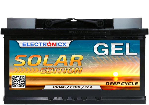 Electronicx Solar Edition gel battery 100 ah 12v solar supply solar battery