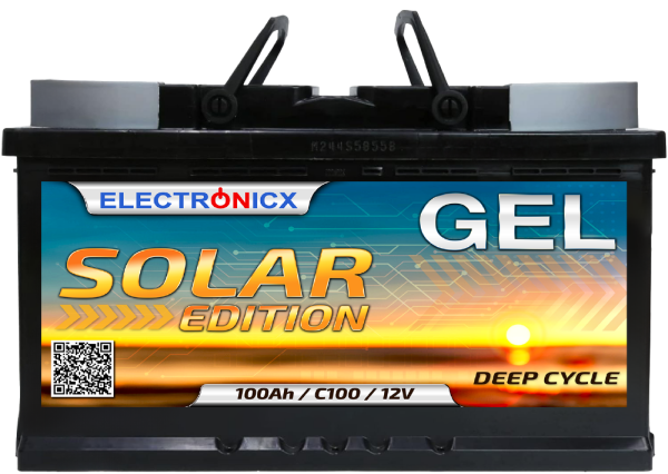 Electronicx Solar Edition GEL Batterie 100 AH 12V Solar Versorgung Solarbatterie