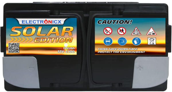 Electronicx Solar Edition GEL Batterie 100 AH 12V Solar Versorgung Solarbatterie