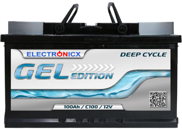 Electronicx Edition GEL Batterie 100 AH 12V  Versorgungsbatterie Freizeit Akku