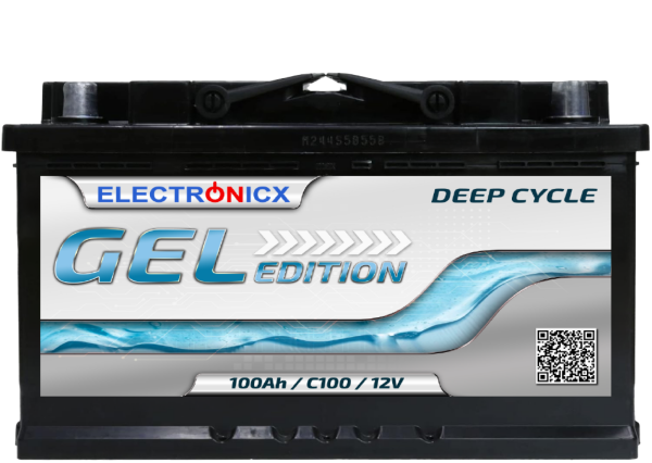 Electronicx Edition GEL Batterie 100 AH 12V  Versorgungsbatterie Freizeit Akku